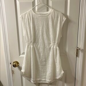 White Sleeveless Beach Cover-up